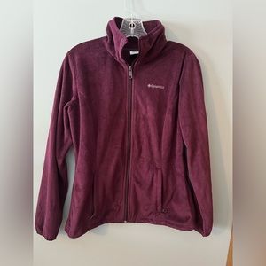 Womens Columbia soft fleece zip up